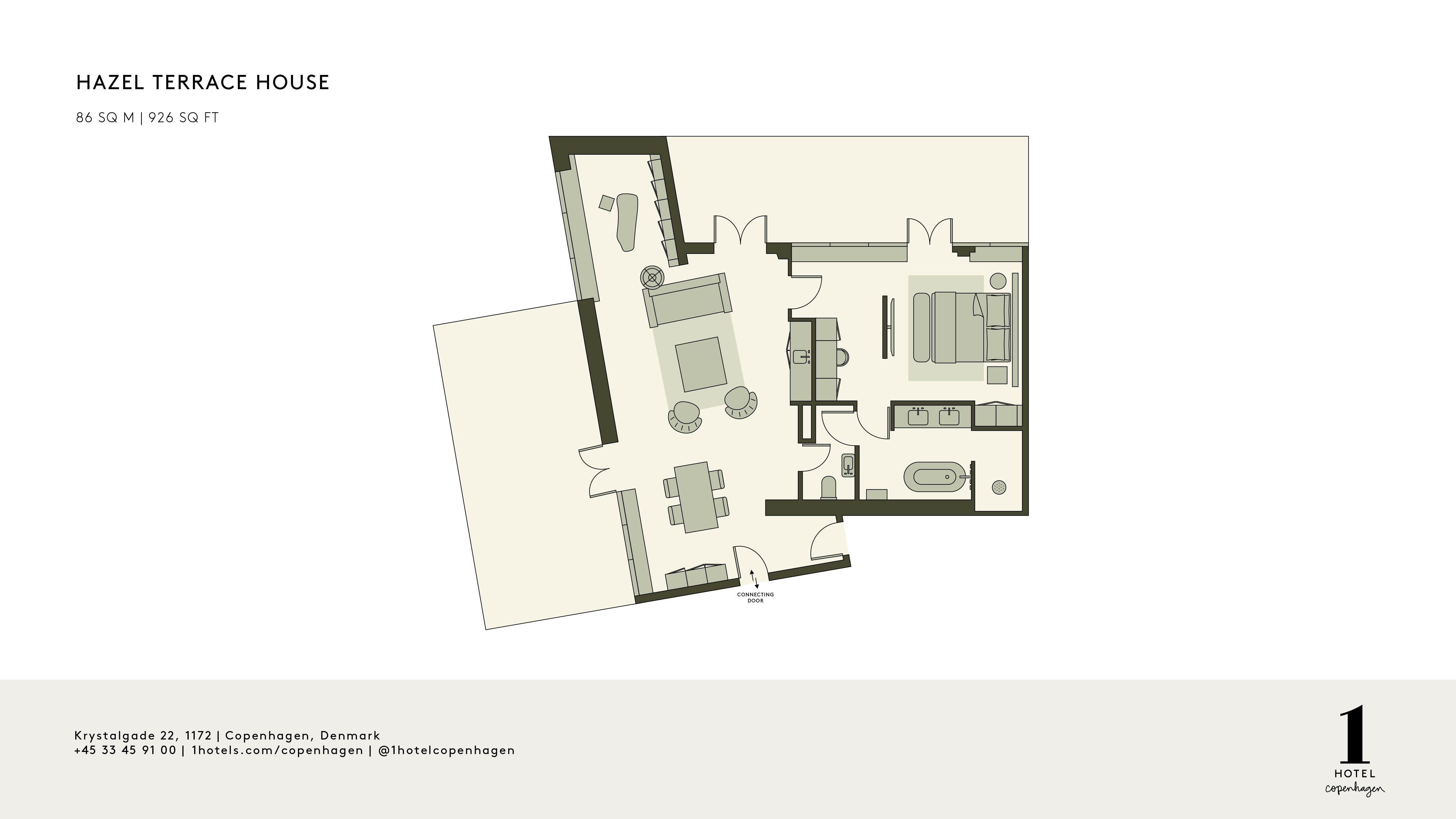 Plan de la Hazel Terrace House