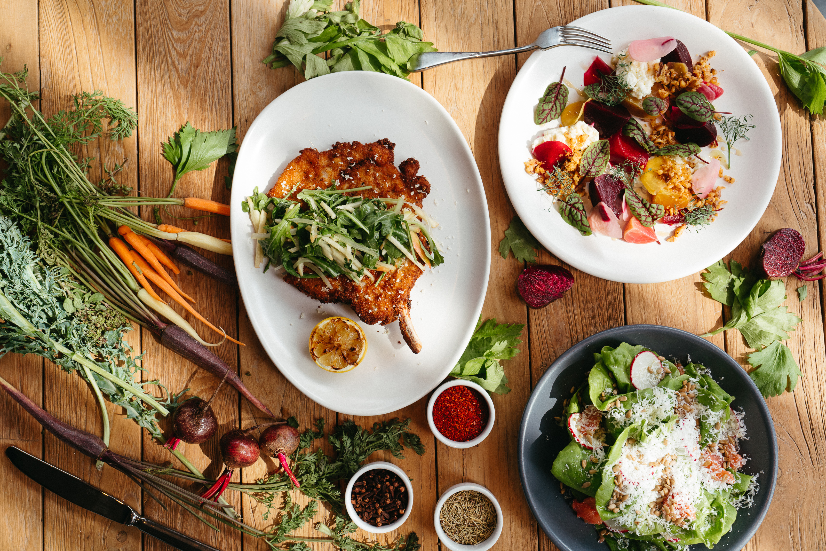 1 Kitchen Dishes with Vegetables