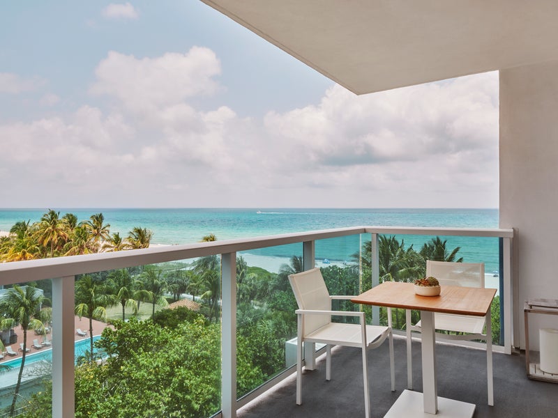 balcony with ocean view