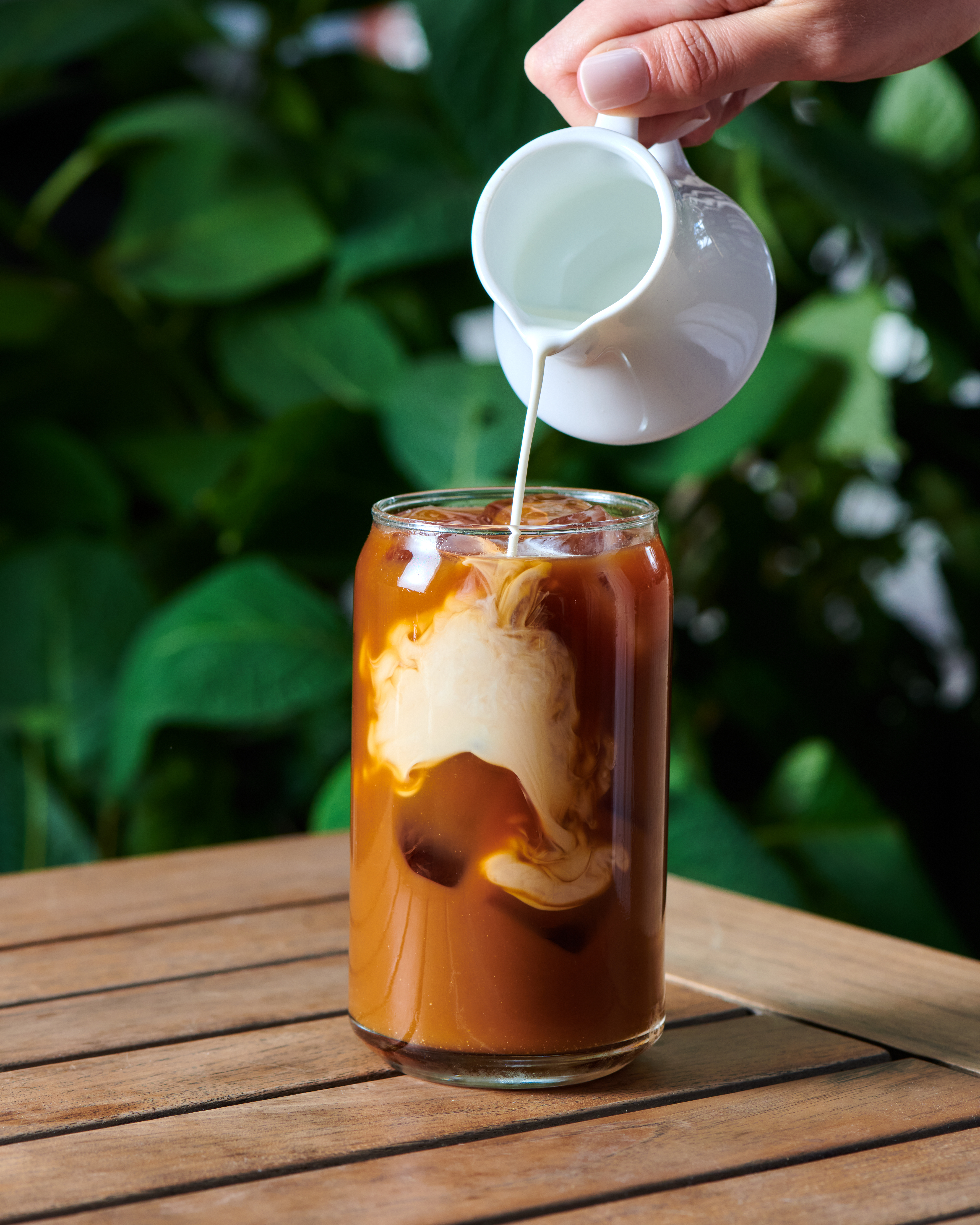 iced coffe with milk