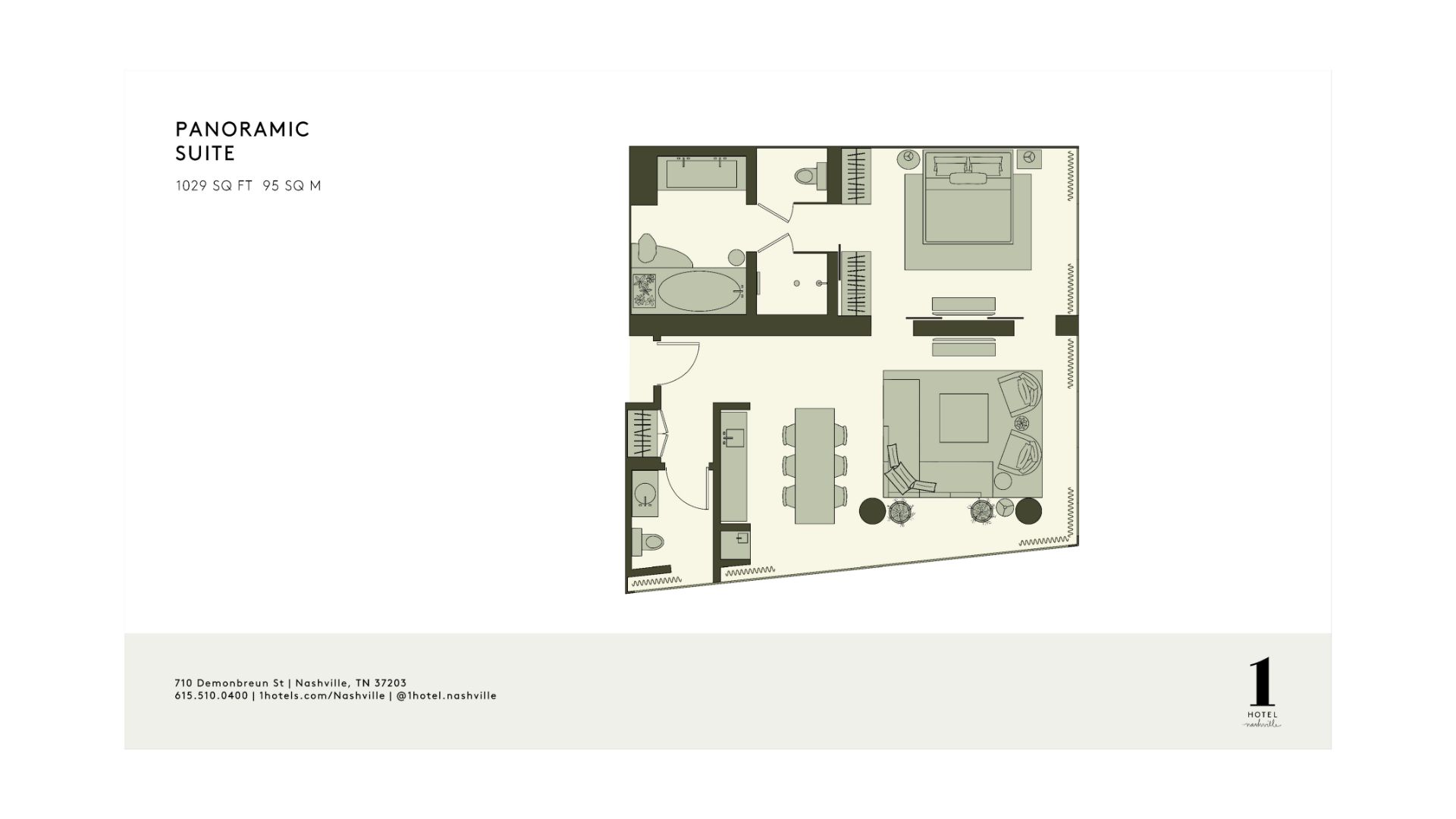 plano de la suite panorámica
