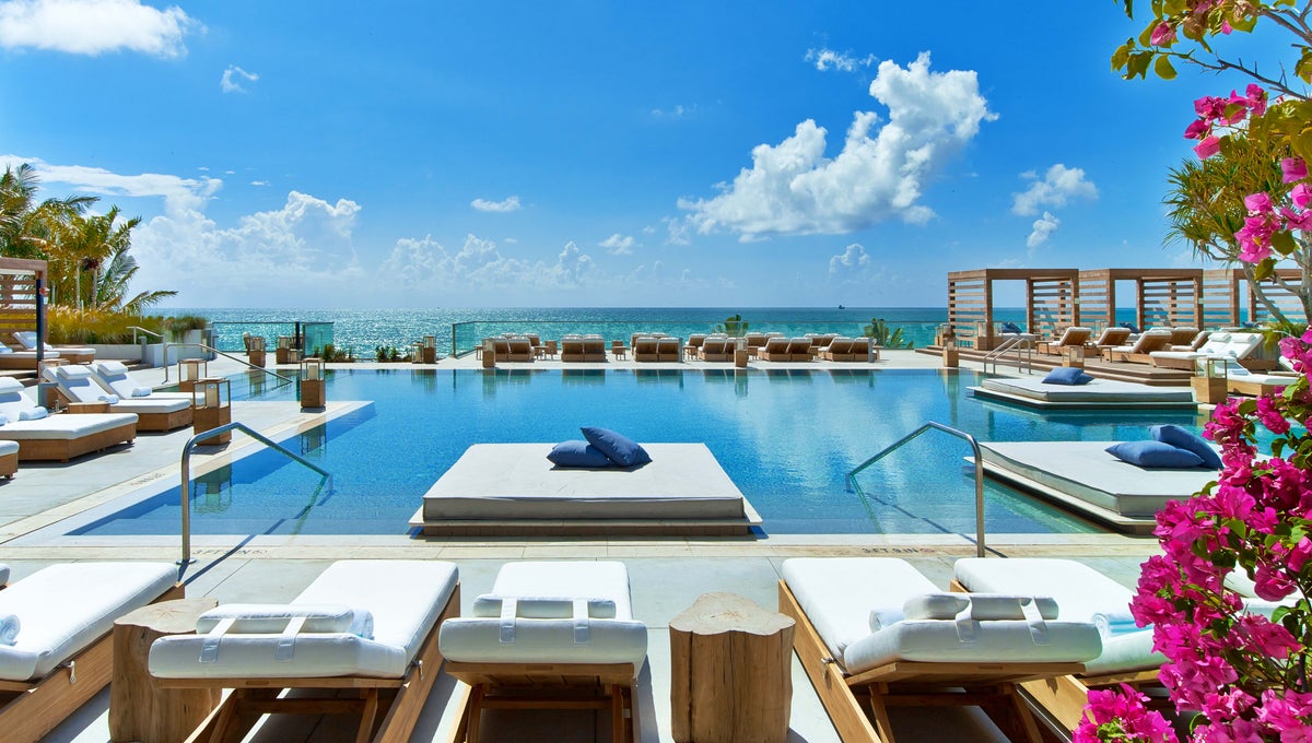 Outdoor pool with ocean view