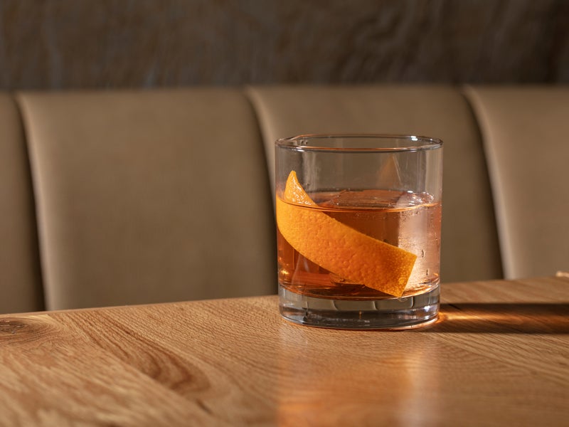 An old fashioned cocktail
