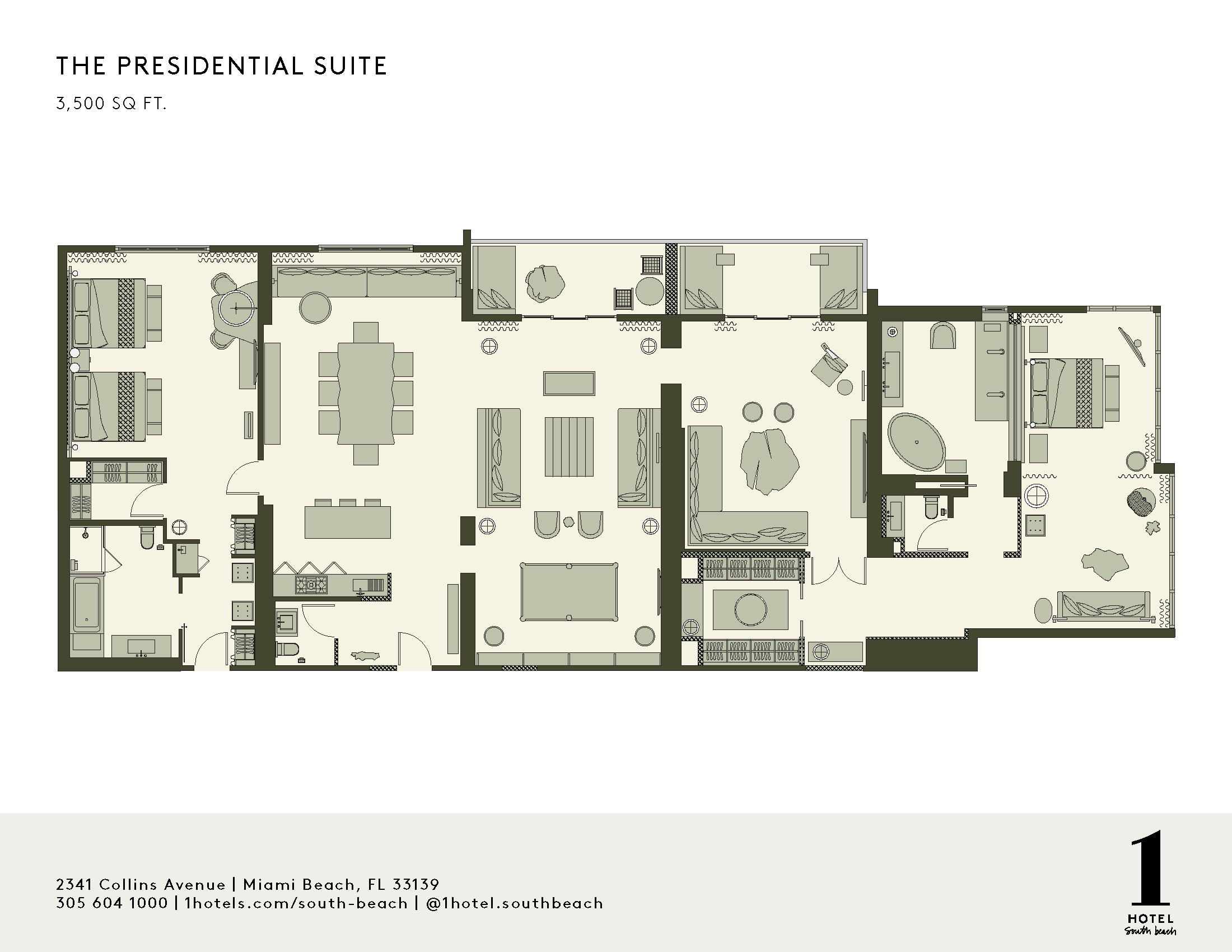 Plattegrond Presidentiële Suite