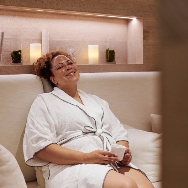 Woman relaxing at Bamford spa