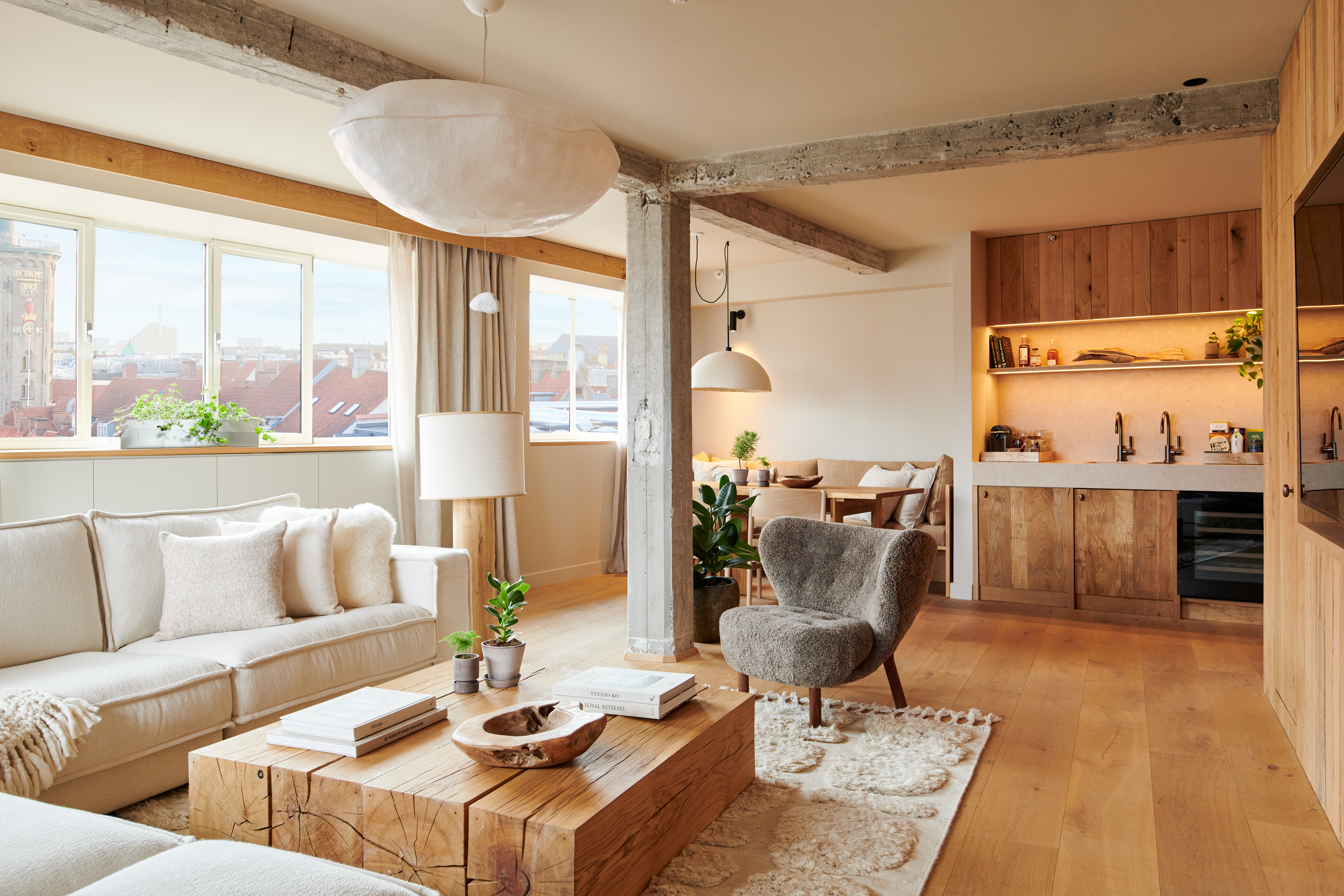 A beautiful suite with living room and kitchen