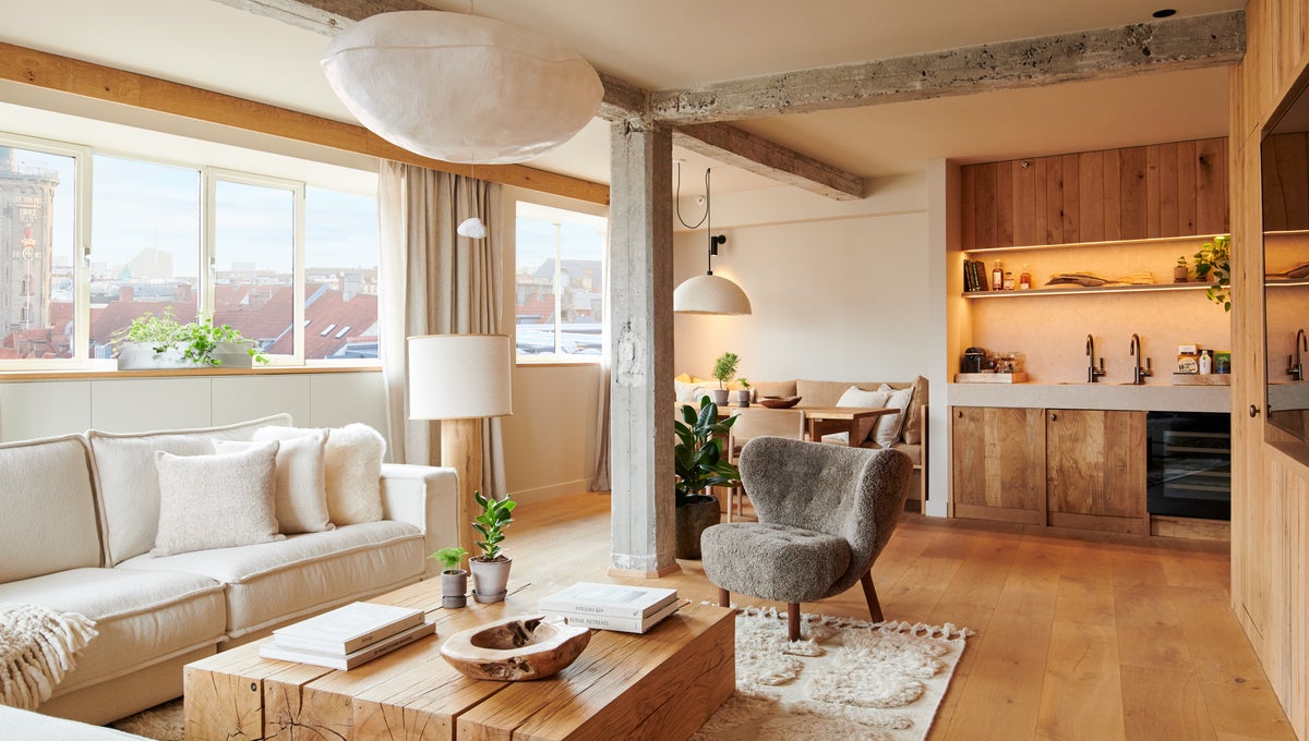 A beautiful suite with living room and kitchen