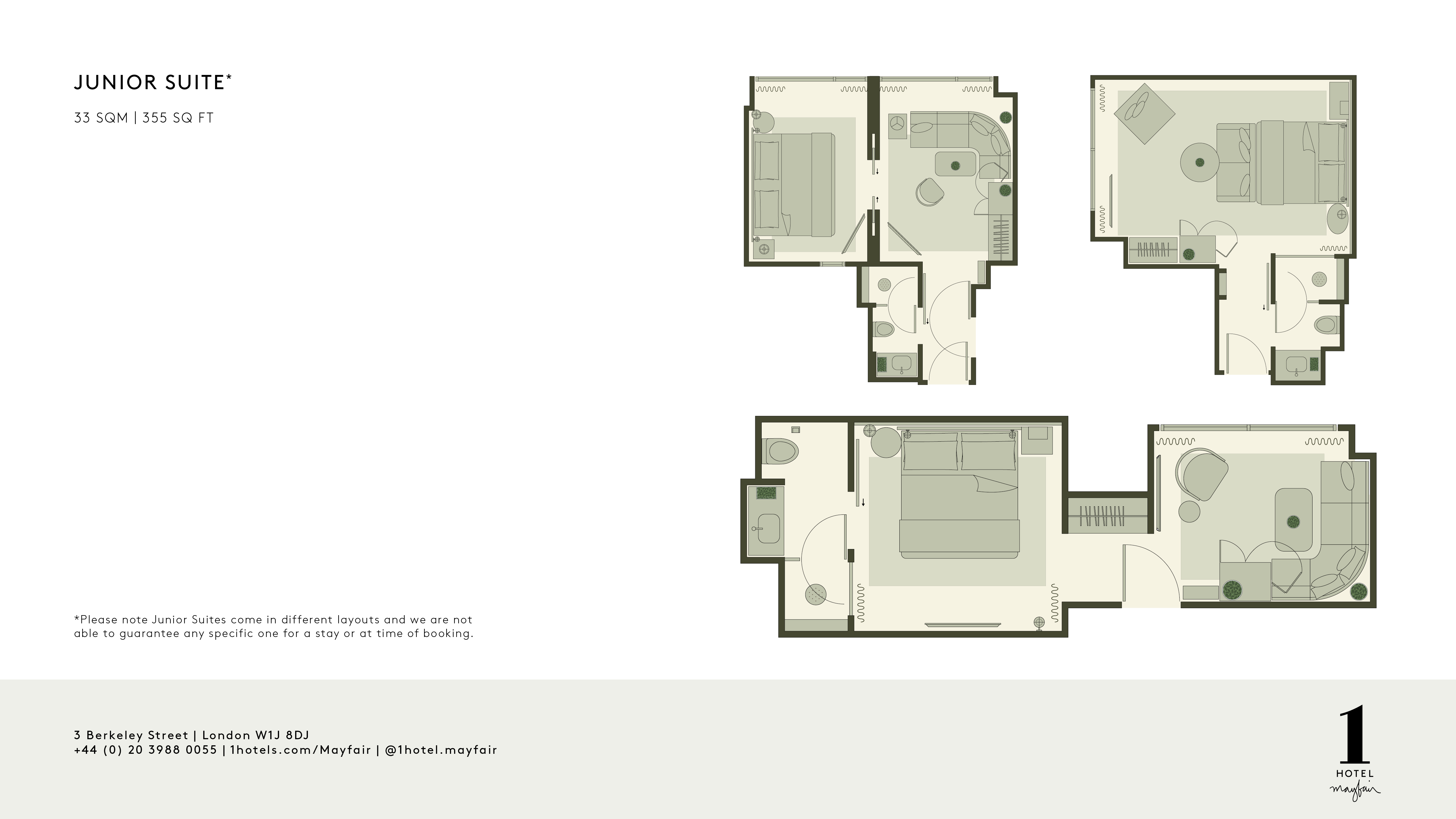 Plan de la Junior suite