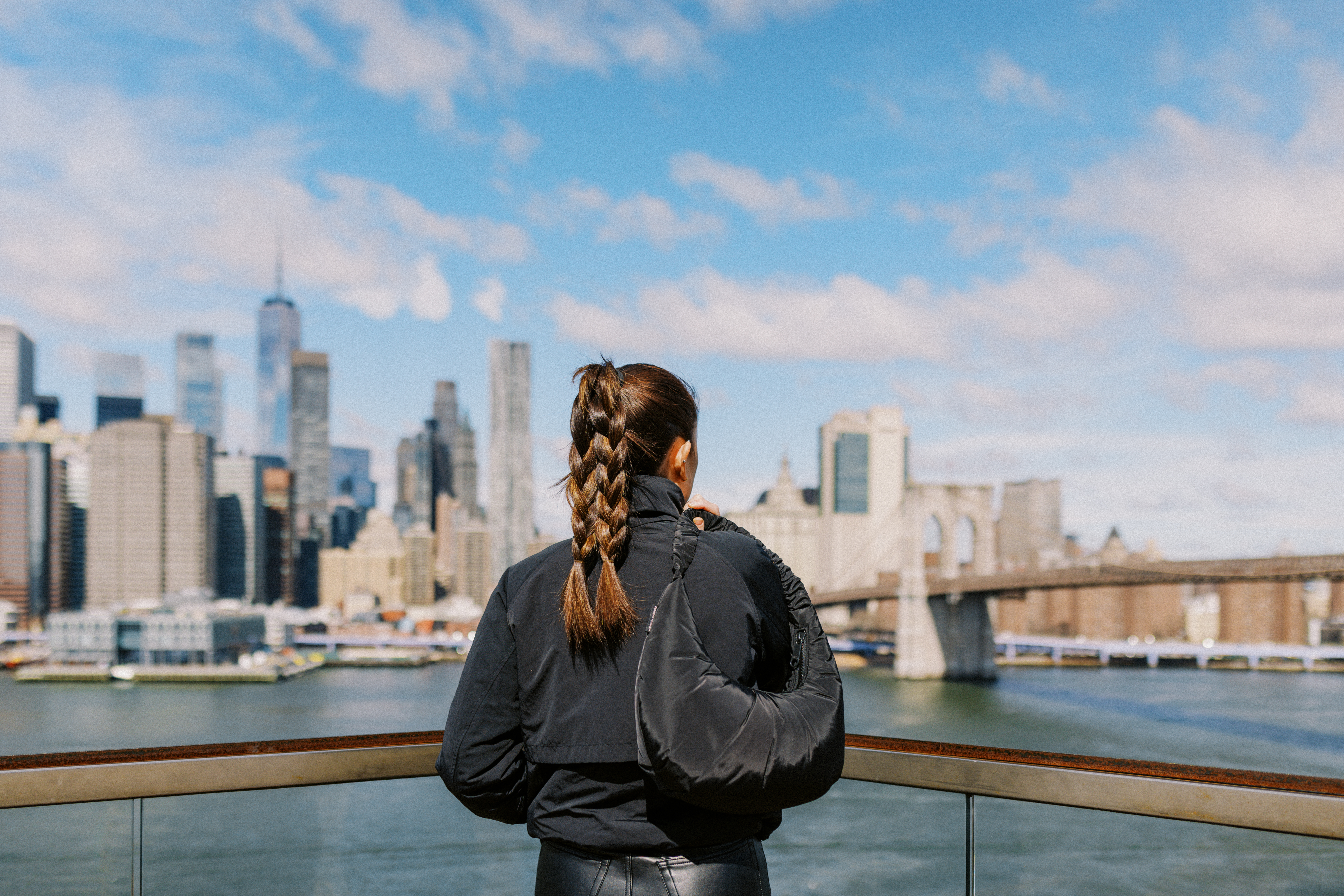 soaking in the skyline view