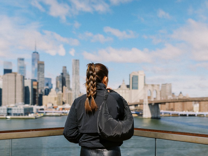 soaking in the skyline view