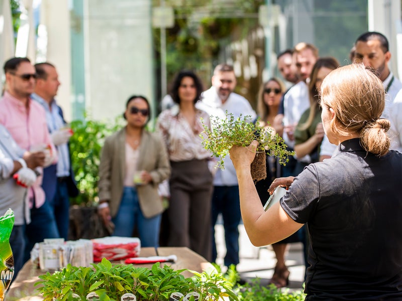 A woman selling local fresh vegetable
