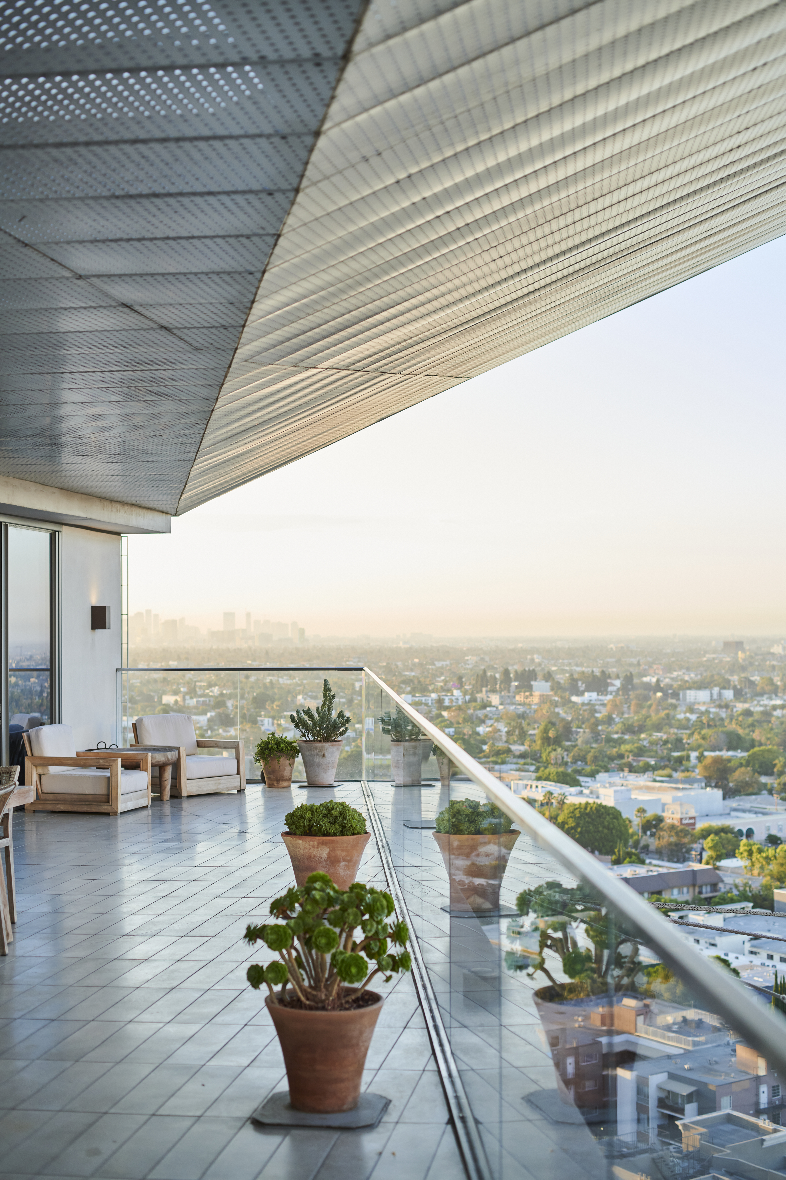 Balcone con vista su Los Angeles  