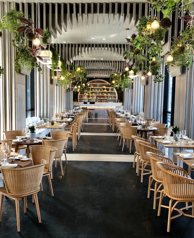 Interior of restaurant