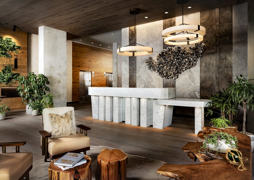 Reception area at 1 Hotels