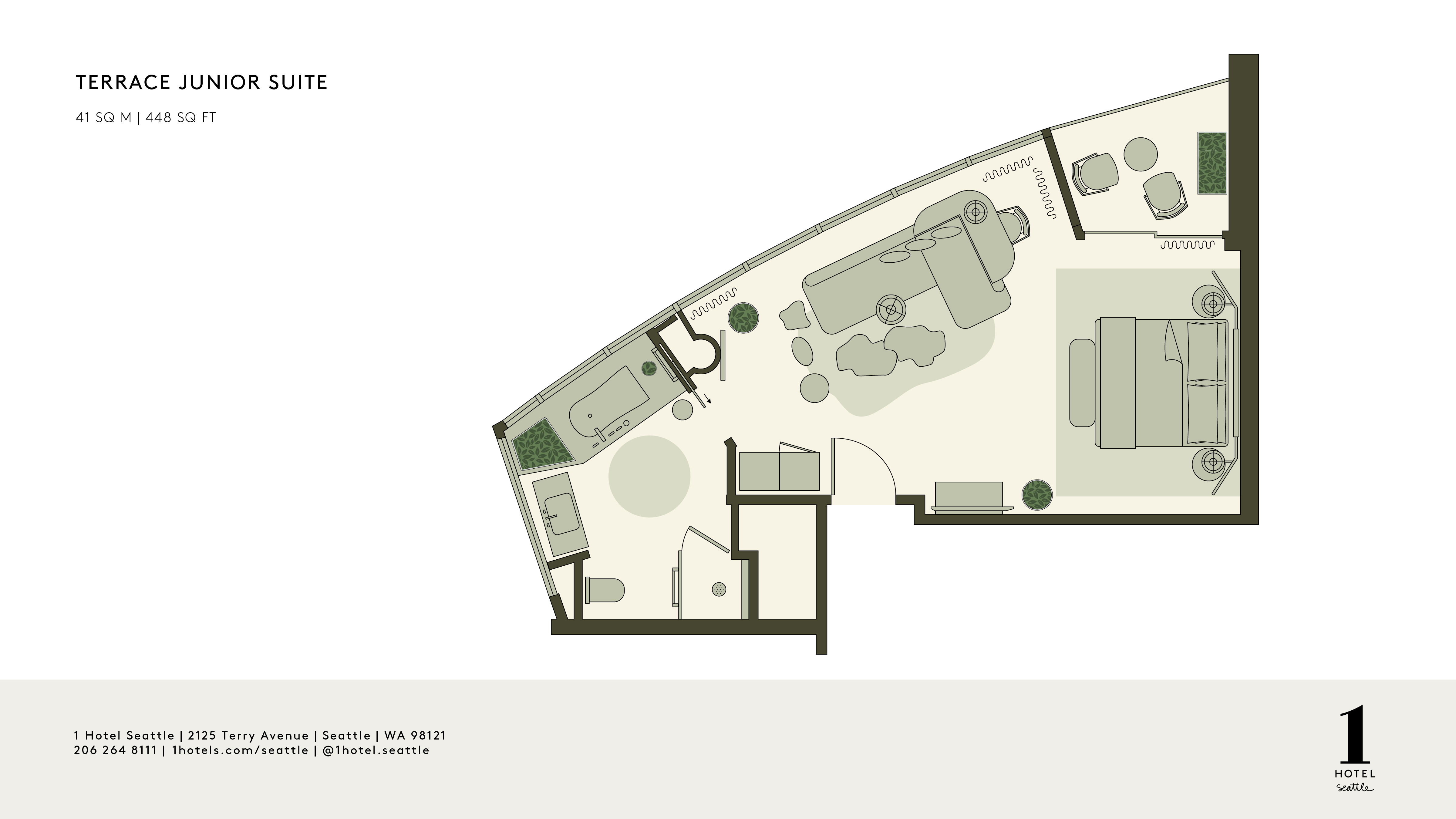 테라스 Junior Suite 평면도