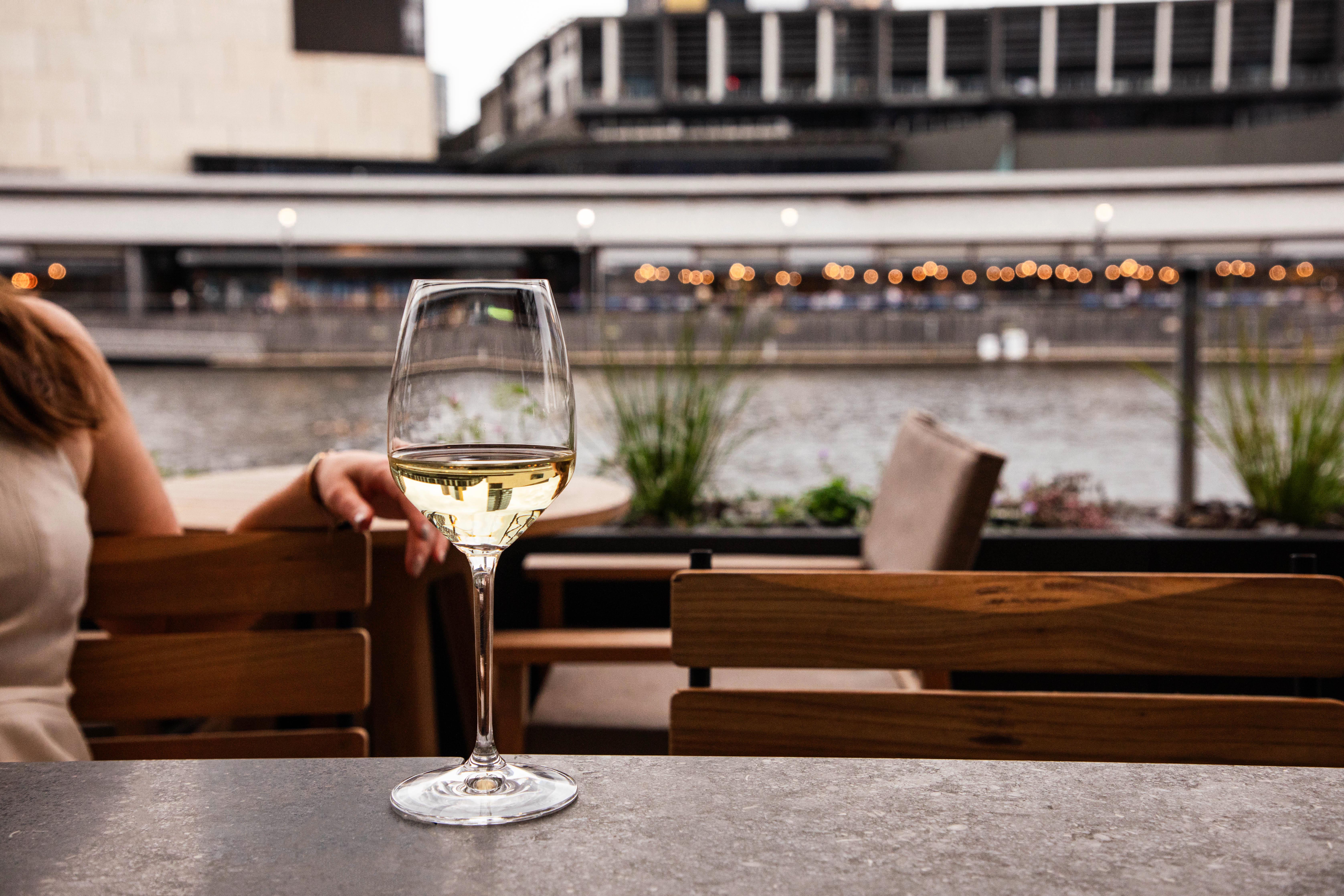 Wine Glass on the Terrace