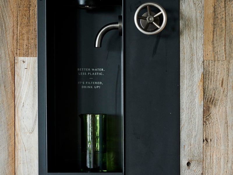 In room filtered water tap