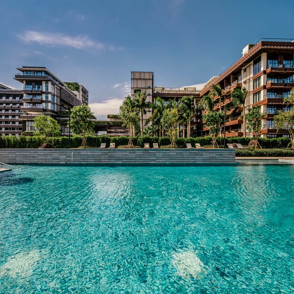 View of 1 Hotel Haitang Bay from the pool
