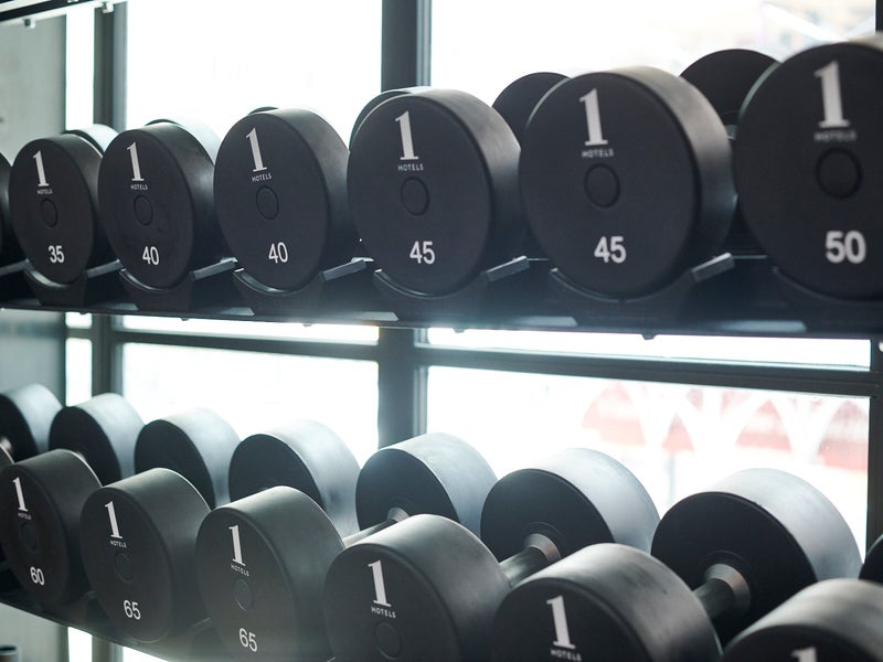 Rows of weights