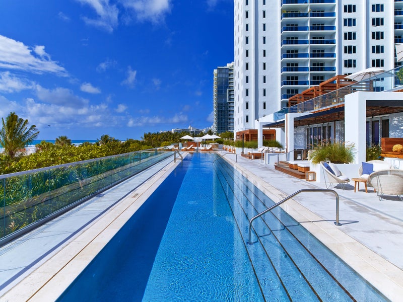 A pool at 1 South Beach