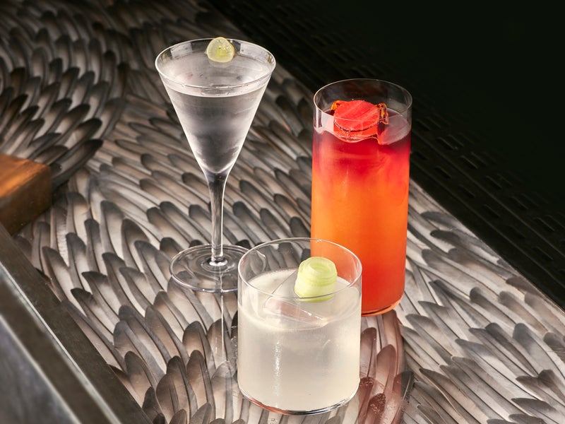 three cocktails