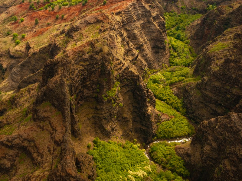 Aerial view of Kauai Canyon
