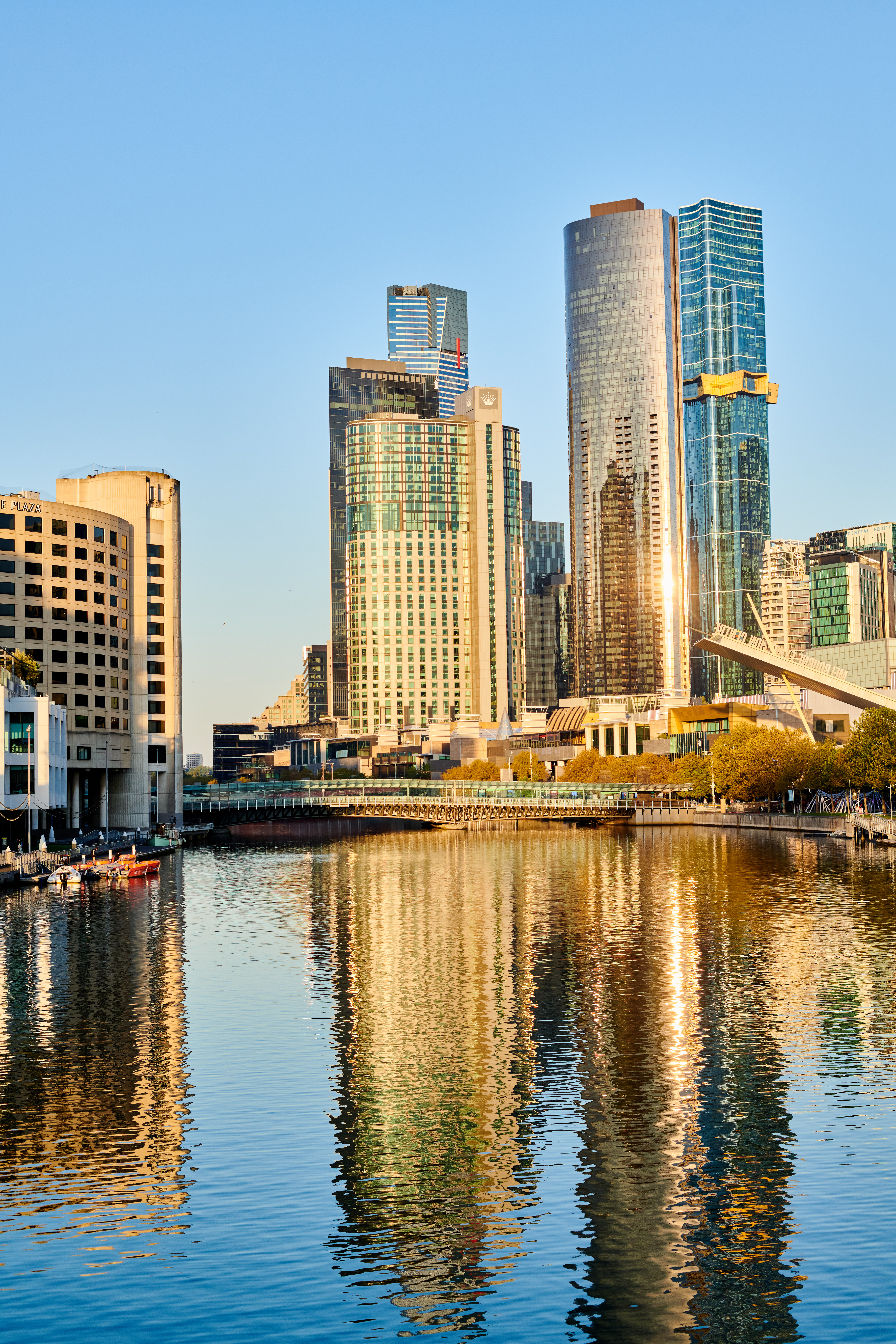 Melbourne ocean view with buildings