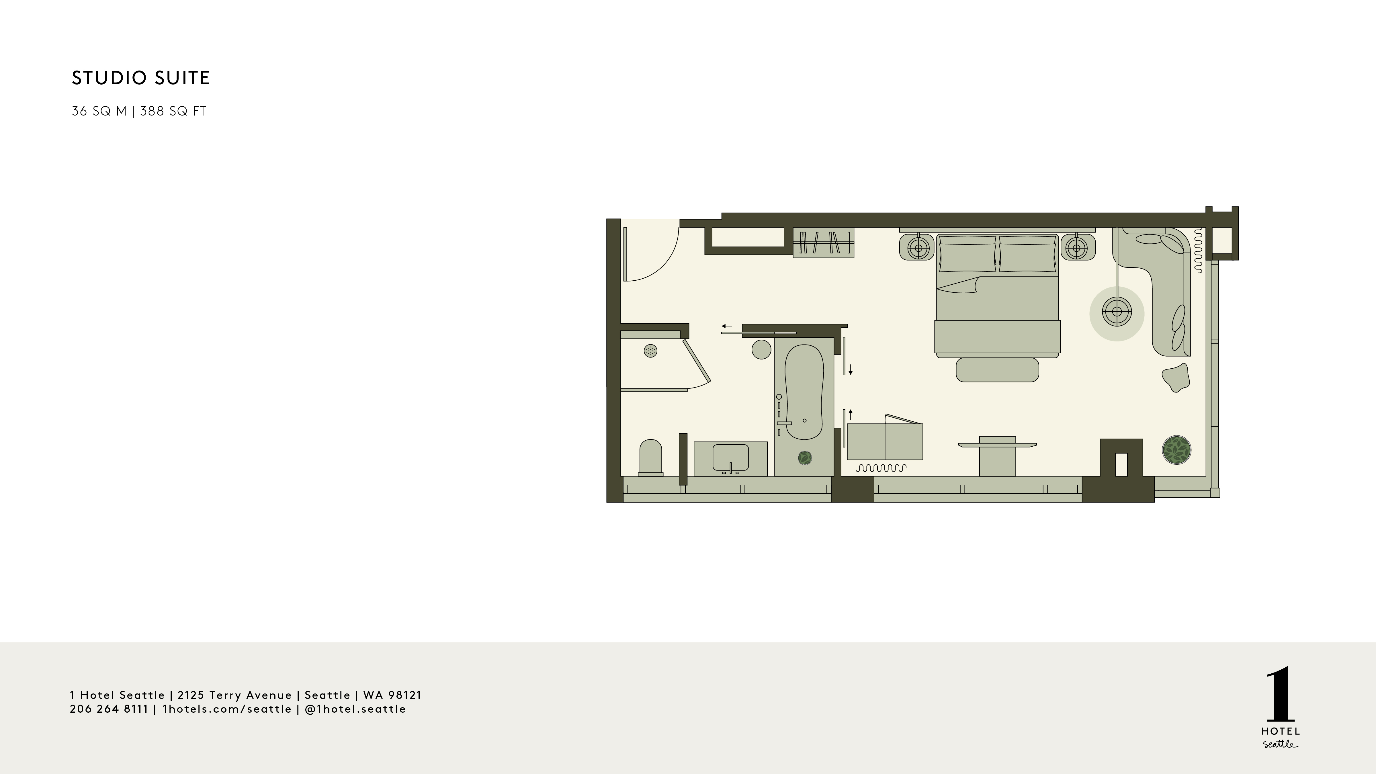 スタジオ・スイートの間取り