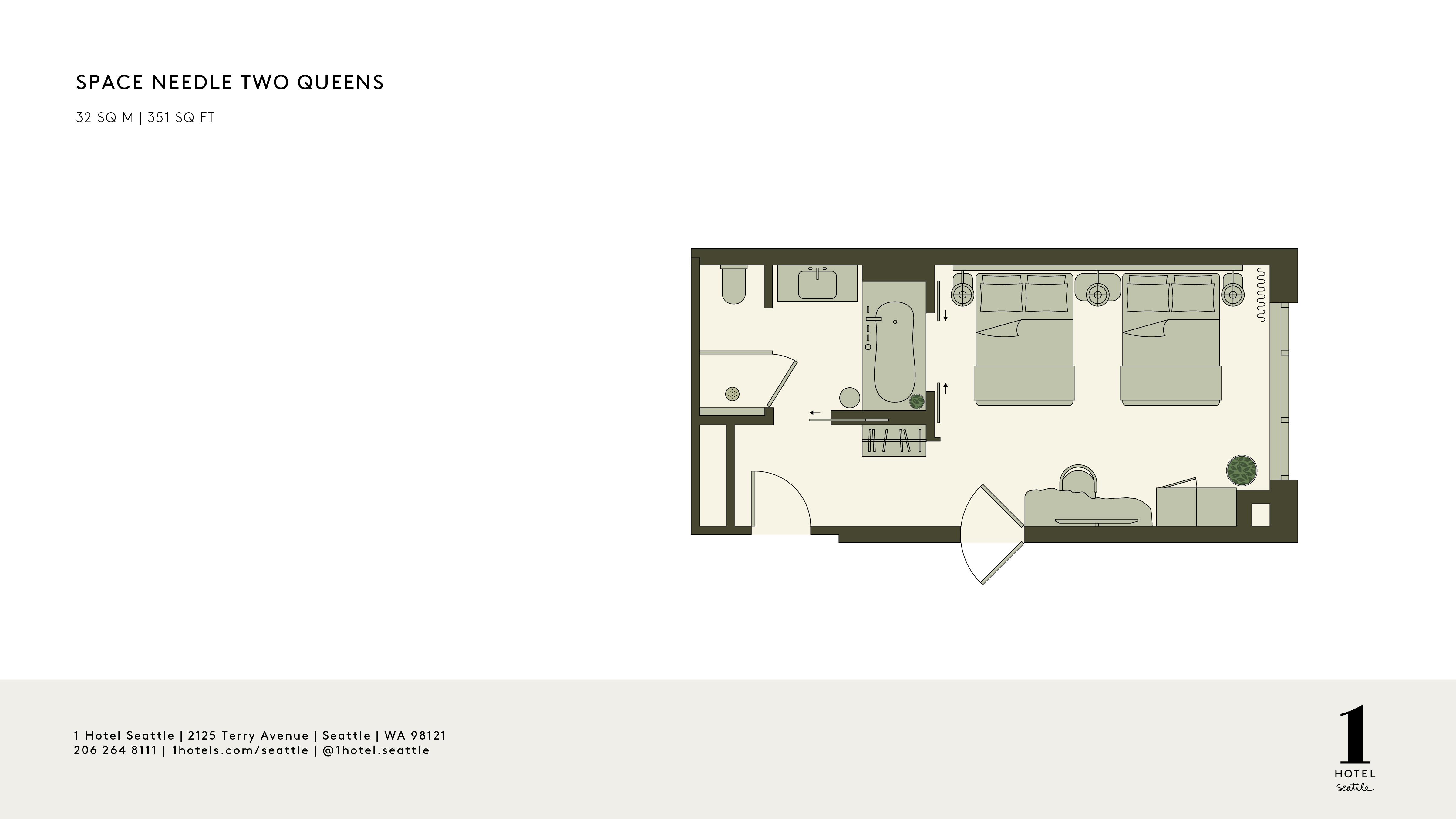 Plattegrond voor Space Needle Queen