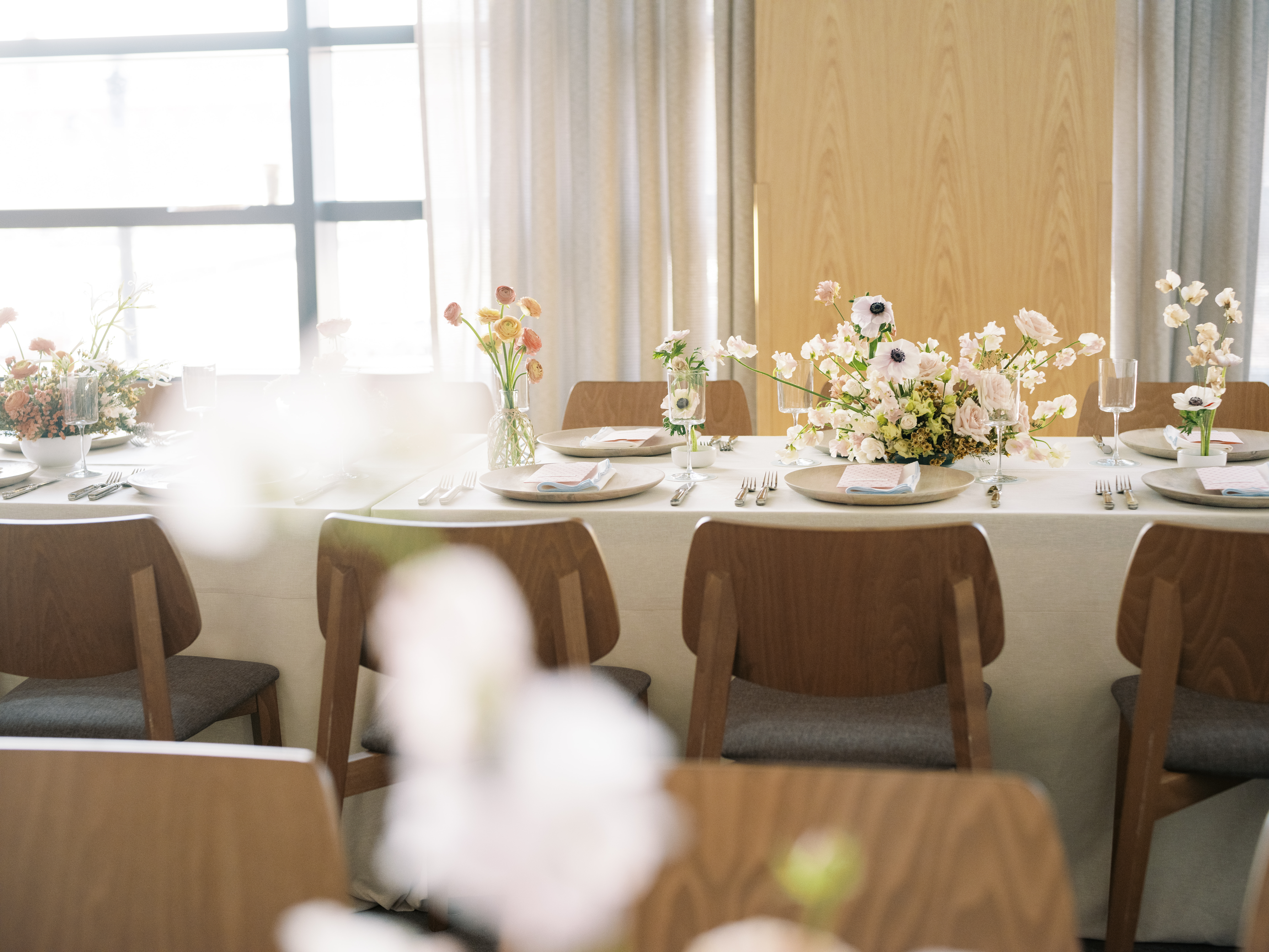 social event with florals