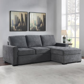 Kendale Sleeper Sofa with Storage Chaise | Costco