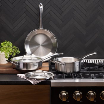 Fissler M5 Pro-Ply 5-piece Stainless Steel Cookware Set | Costco