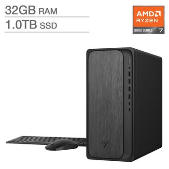 HP OmniDesk Tower - AMD Ryzen 7 8700G - Windows 11 Home - 32GB