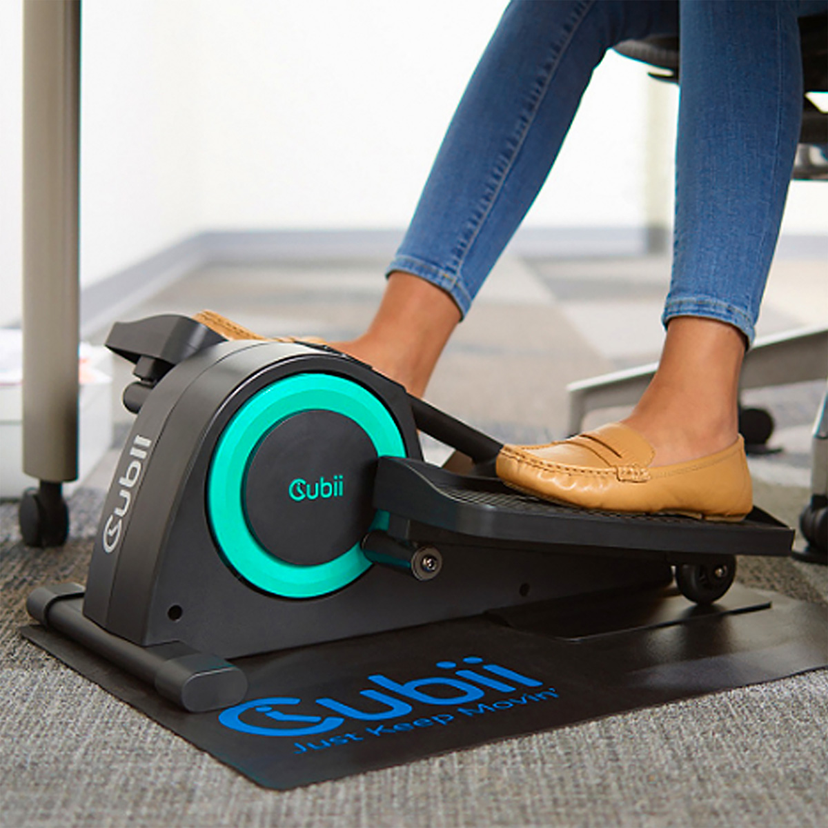 Tapis Antidérapant Pour Elliptique Sous Bureau - Caoutchouc, 60x43 Cm, Pour Exercices Jambes/Pieds - 7