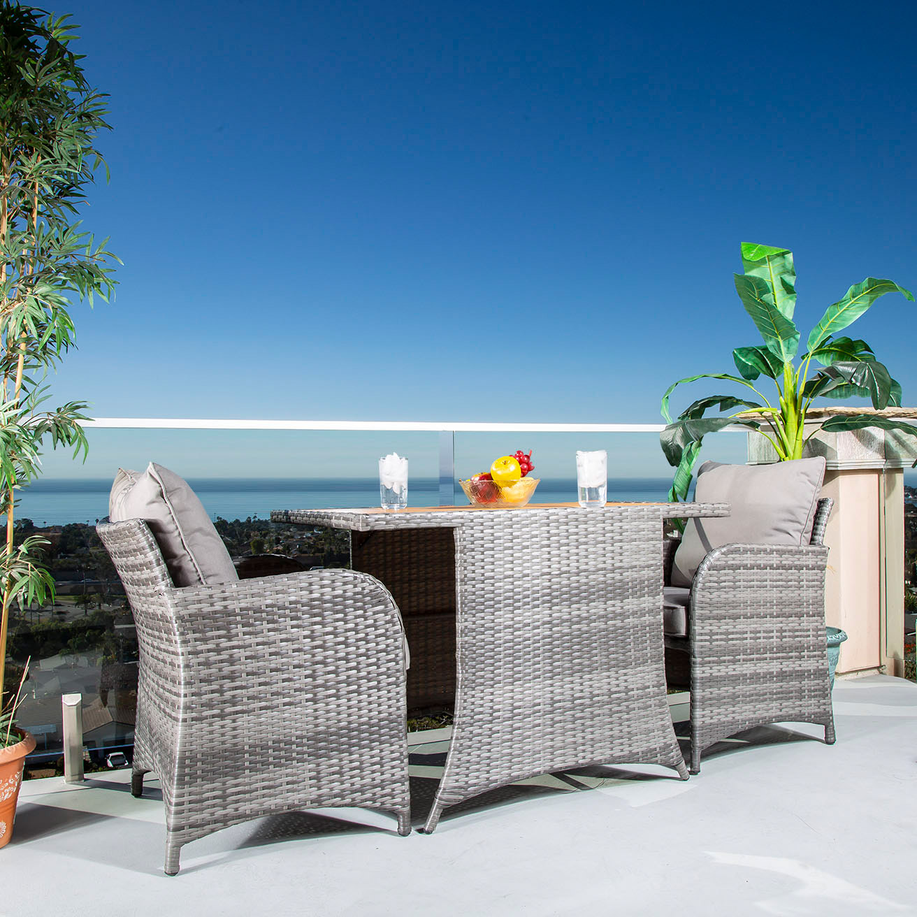 Allspace 3piece Balcony Patio Bistro Set Costco