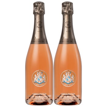 Barons de Rothschild Brut Rose Champagne 750 ml, 2-pack CA ONLY