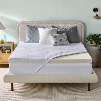 King Sized Novaform SoFresh Plus Gel Memory Foam Mattress Topper