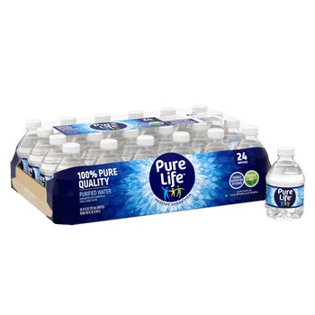 Pure Life Purified Water, 8 fl oz, 24-count | Costco