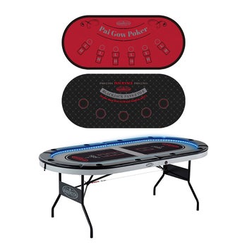 【引き取り限定】バリントン ポーカーテーブル Barrington 10-player Poker Table with LED Lights | Costco