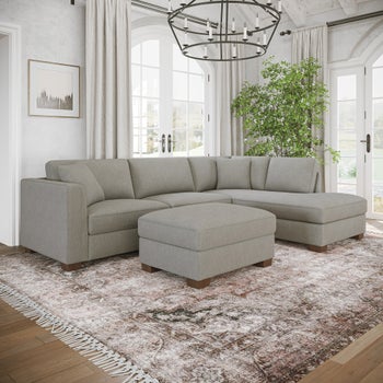 Thomasville Walsen Sectional with Storage Ottoman | Costco