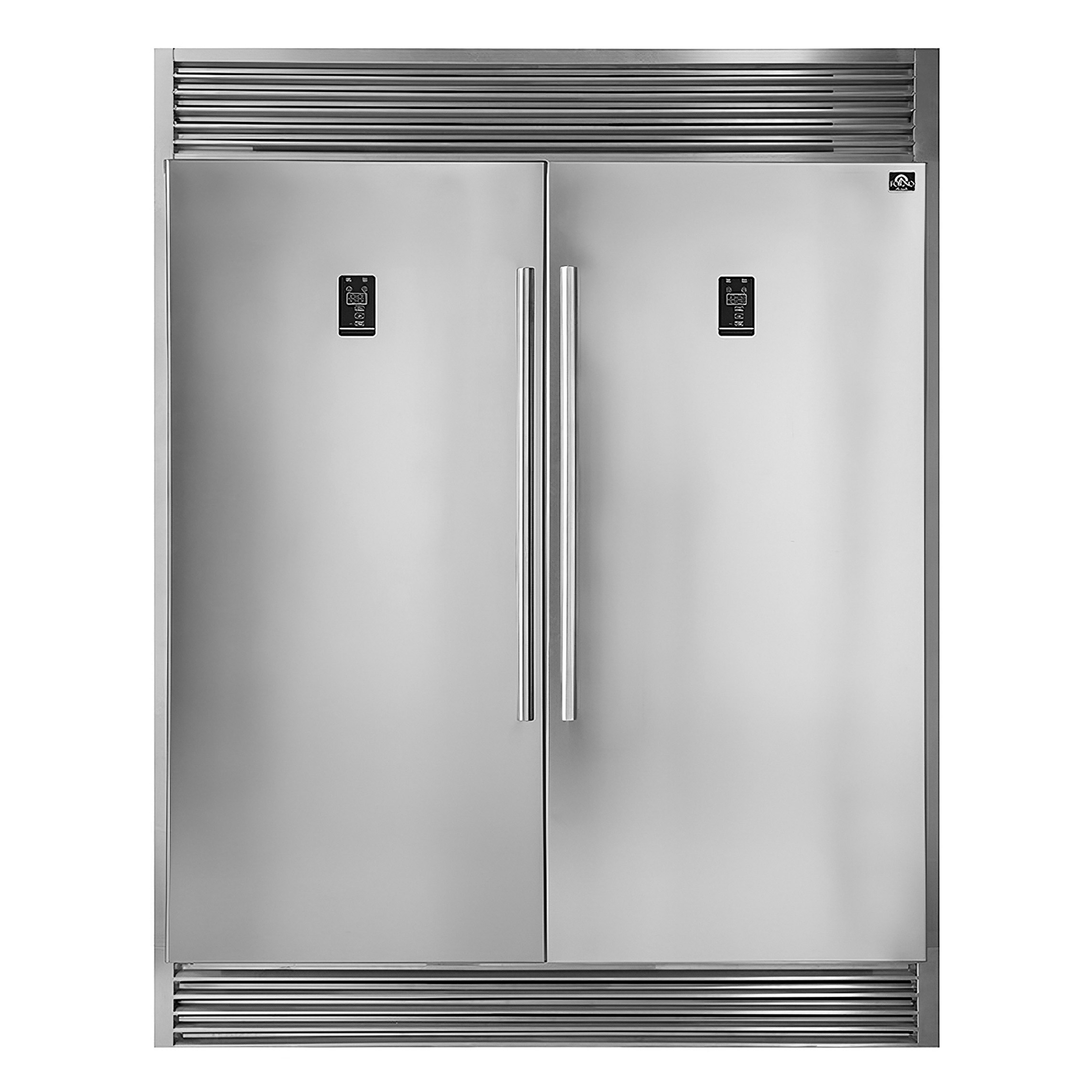 Forno Rizzuto 60 in 27.6 cu ft Side by Side Refrigeration Pair with