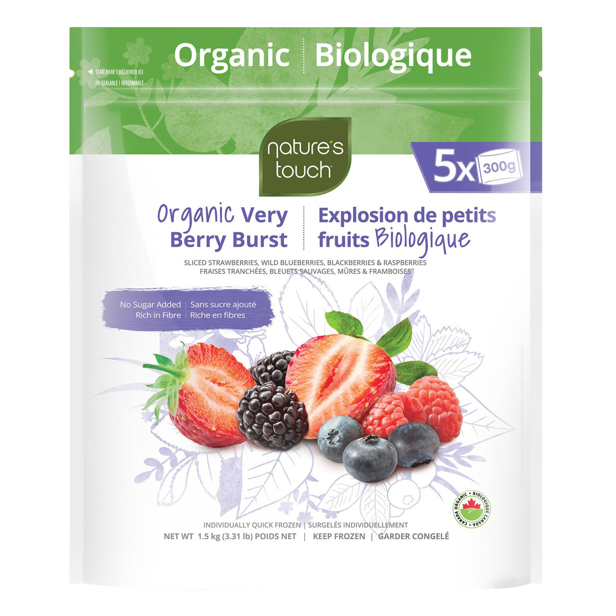 very-berryです Nature's Touch Organic Very Berry Burst Frozen Mixed Berries