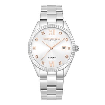 d*3様 Colette Blanc コレットブラン様　トムキャット　ピンクッシ Kenneth Cole New York Silver-White Dial Women's Watch | Costco