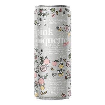 Benjamin Bridge Pink Piquette Zero Alcohol-Free Wine Spritzer, 250