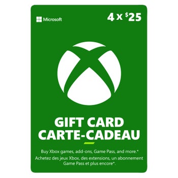 Xbox Live 4 x $25 Digital Gift Card