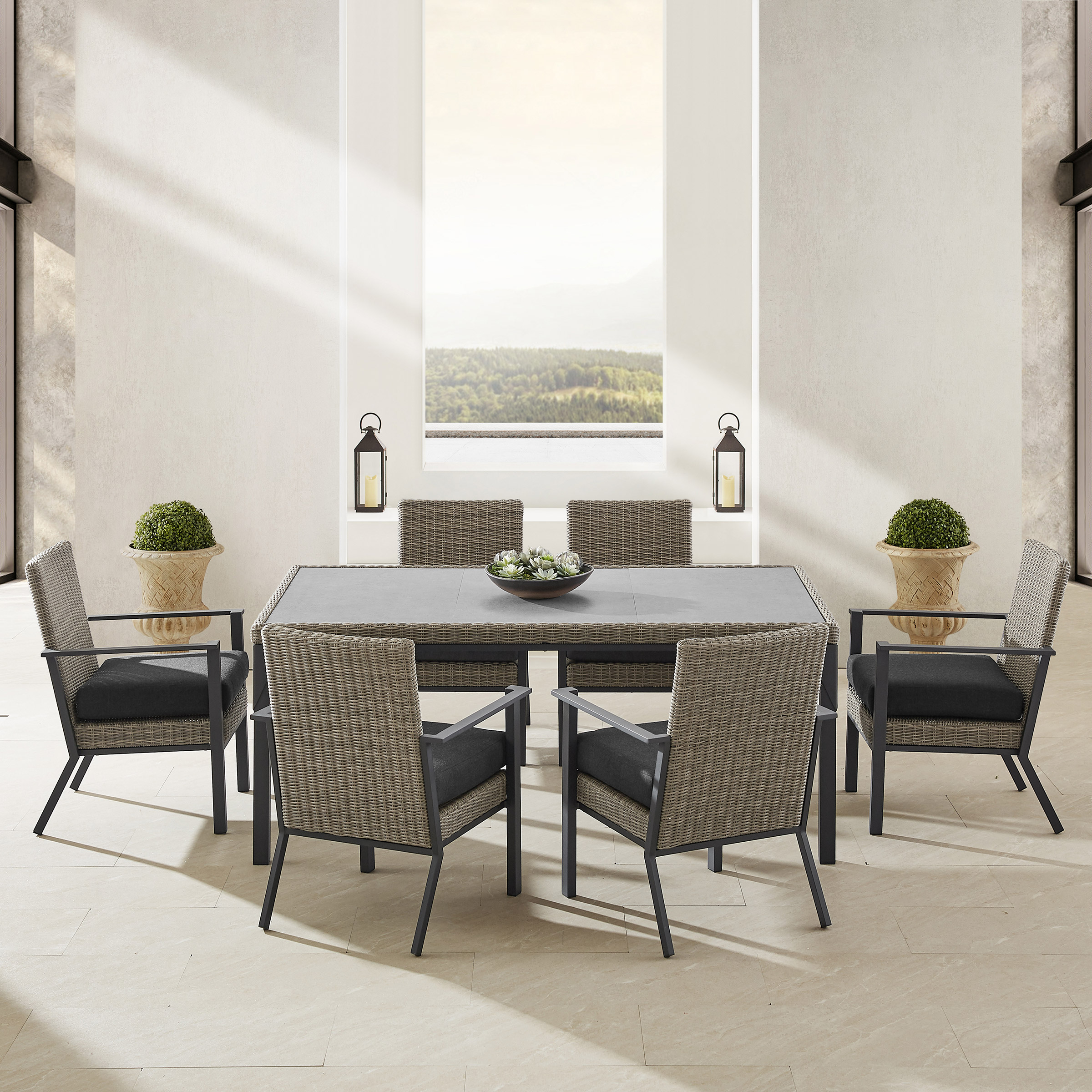 Aberdeen 7piece Patio Dining Set Costco