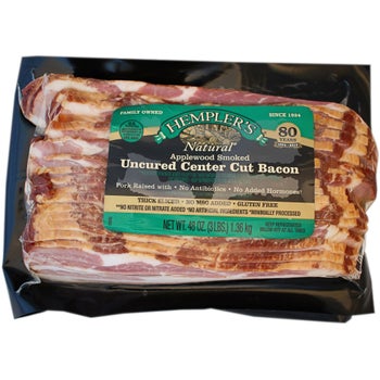 uncured cut tobacco Hempler's Uncured Center Cut Bacon, Applewood Smoked, Sliced, 3 lbs