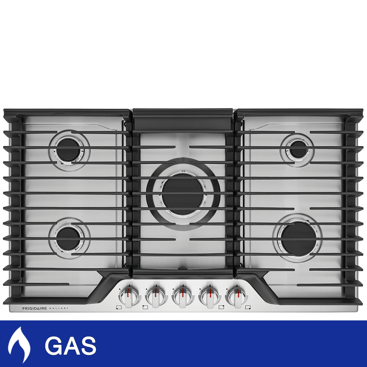 Frigidaire Gallery 36 in Stainless Steel Gas 5Burner Cooktop with