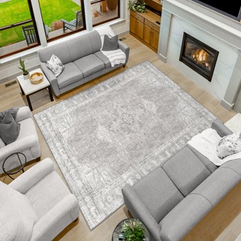 Apache Chenille Area Rug, Gilbert Gray, 8' x 10' | Costco