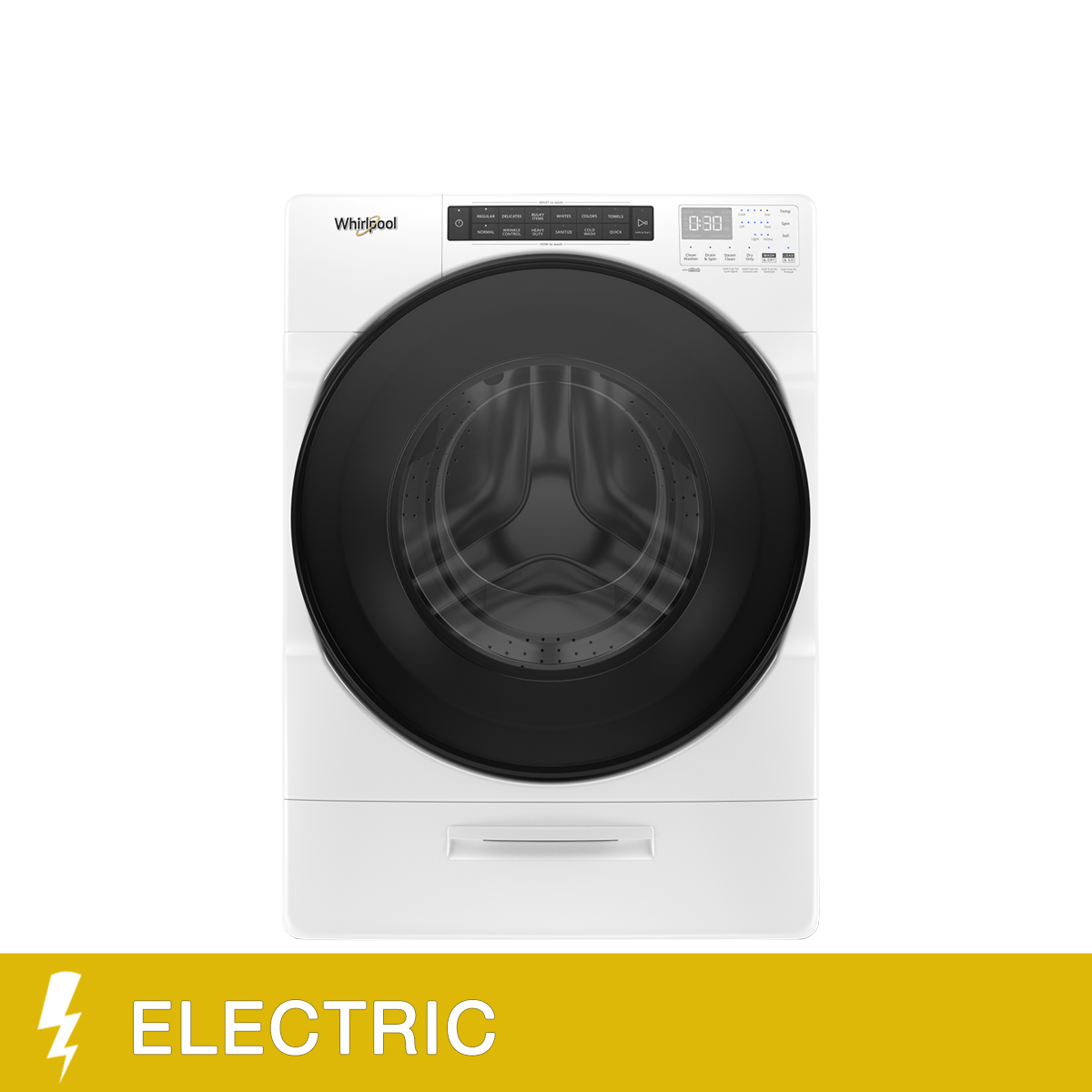 Whirlpool 27 in 5.2 cu ft. White AllinOne Front Load Washer and